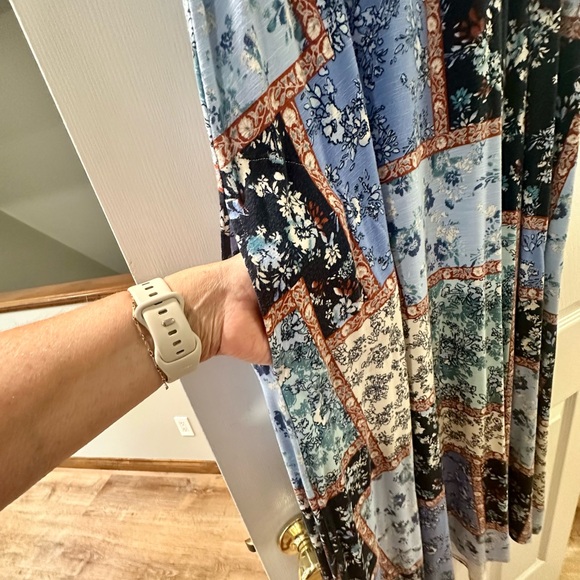 J. Jill Blue and Black Sleeveless Sundress - Picture 3 of 7